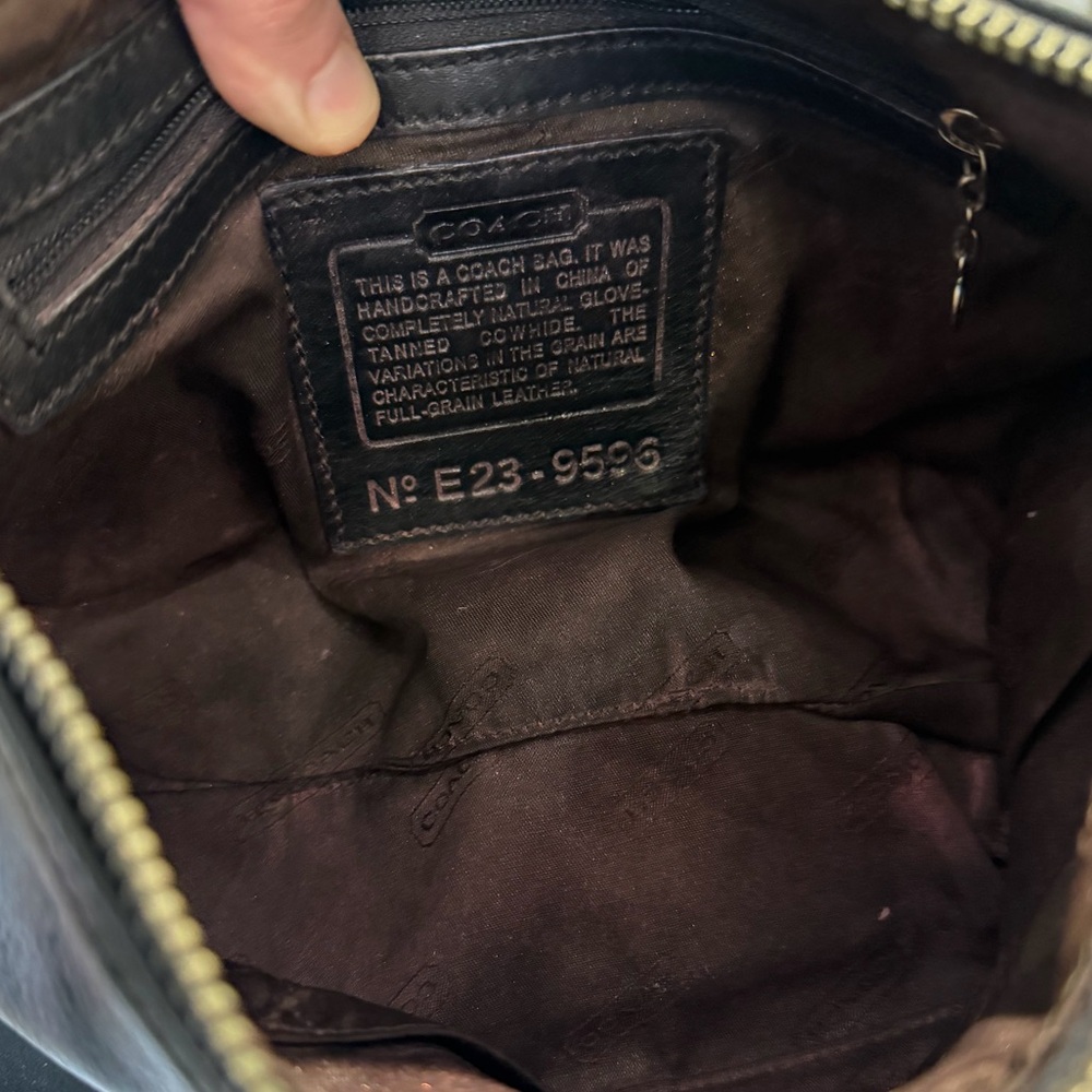 Stunning leather vintage coach bag with original papers and dust bag - Picture 4 of 5